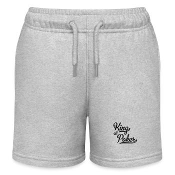 Poker - Short de jogging enfant bio Stanley/Stella - gris chiné - Devant