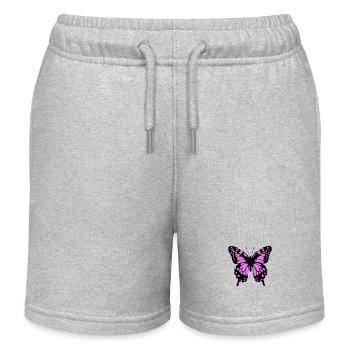Papillon - Short de jogging enfant bio Stanley/Stella - gris chiné - Devant