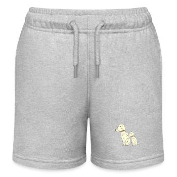 Dalmatian father and son - Kids Organic Sweat Shorts by Stanley/Stella - heather grey - Front
