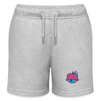 90s Logo - Kinder Organic Joggingshorts Mini Bolter von Stanley/Stella - Grau meliert - Vorne