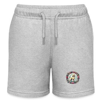 Pudel - Kinder Organic Joggingshorts Mini Bolter von Stanley/Stella - Grau meliert - Vorne