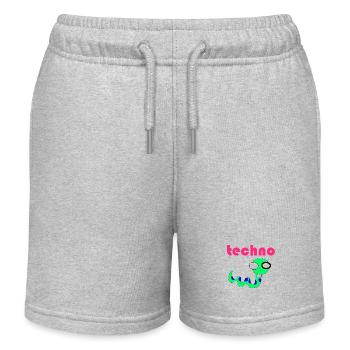 techno wurm - Kinder Organic Joggingshorts Mini Bolter von Stanley/Stella - Grau meliert - Vorne