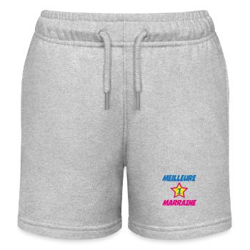 BEST STORY - Kids Organic Sweat Shorts by Stanley/Stella - heather grey - Front