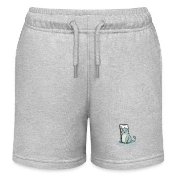 cute mythical creature fred on iPhone - Kinder Organic Joggingshorts Mini Bolter von Stanley/Stella - Grau meliert - Vorne