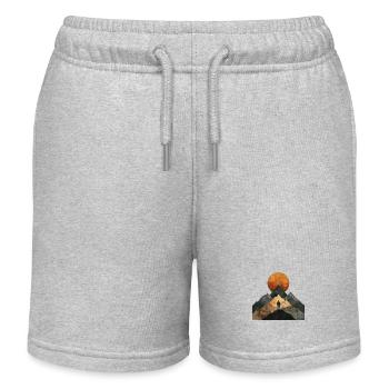 Cadeau parfait pour les athlètes d’endurance - Short de jogging enfant bio Stanley/Stella - gris chiné - Devant