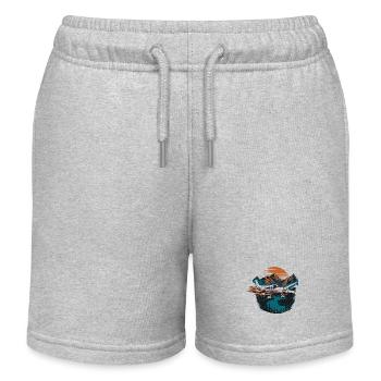 Beechcraft - Kids Organic Sweat Shorts by Stanley/Stella - heather grey - Front