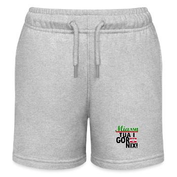 Österreich Steirischer Dialekt - Kinder Organic Joggingshorts Mini Bolter von Stanley/Stella - Grau meliert - Vorne