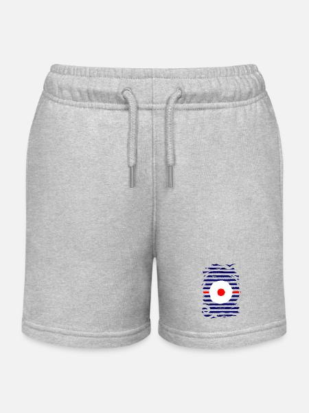 Brise - Kinder Organic Joggingshorts Mini Bolter von Stanley/Stella - Grau meliert