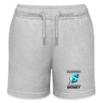 Buchhalter Buchhaltung Buchhaltung Finanzen Lustig - Kinder Organic Joggingshorts Mini Bolter von Stanley/Stella - Grau meliert - Vorne