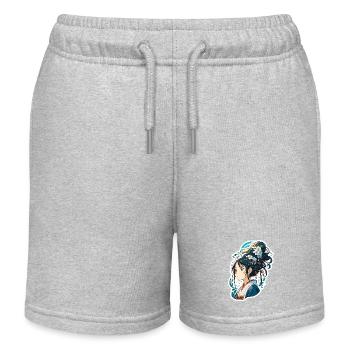 Anime / Comic / Japanisch / Zeichentrick / Cartoon - Kinder Organic Joggingshorts Mini Bolter von Stanley/Stella - Grau meliert - Vorne