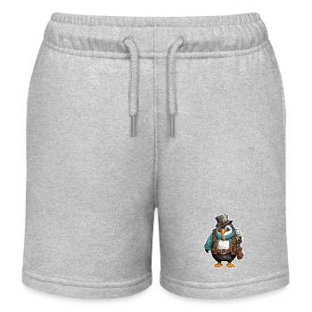 Lederhosen / Animal / Costume traditionnel / Tradition / Pingouin - Short de jogging enfant bio Stanley/Stella - gris chiné - Devant