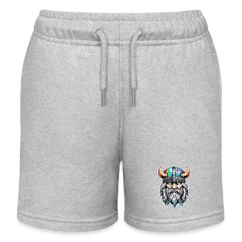 Wikinger / Thor / Odin / nordisch / keltisch - Kinder Organic Joggingshorts Mini Bolter von Stanley/Stella - Grau meliert - Vorne
