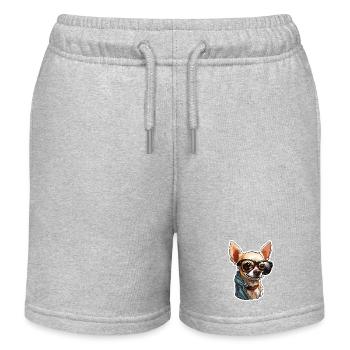 Chihuahua / petit chien / animal / minuscule / race - Short de jogging enfant bio Stanley/Stella - gris chiné - Devant