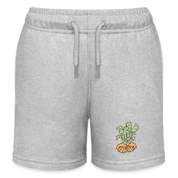 Big money flying to you for wealth and prosperity. - Kids Organic Sweat Shorts by Stanley/Stella - heather grey - Front