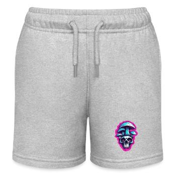 Champignon / Champignon / Prairie / Forêt / Goa / Psy - Short de jogging enfant bio Stanley/Stella - gris chiné - Devant
