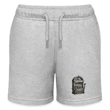 Spielautomat / Einarmiger Bandit / Casino /Gewinn - Kinder Organic Joggingshorts Mini Bolter von Stanley/Stella - Grau meliert - Vorne