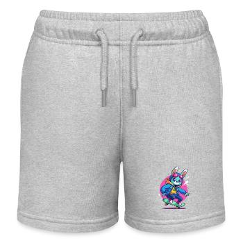 LAPIN - Short de jogging enfant bio Stanley/Stella - gris chiné - Devant