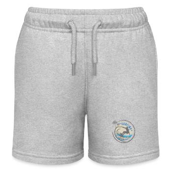 Surfing California - Kids Organic Sweat Shorts by Stanley/Stella - heather grey - Front