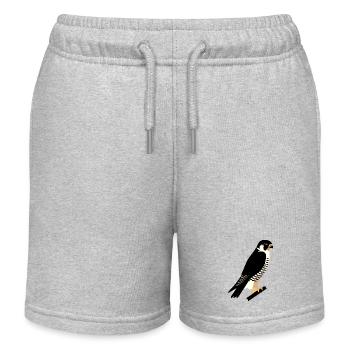 Faucon pèlerin - Short de jogging enfant bio Stanley/Stella - gris chiné - Devant