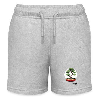 Bonsai Japan Tree - Kids Organic Sweat Shorts by Stanley/Stella - heather grey - Front