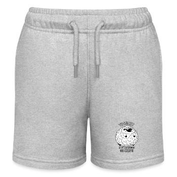 Schaf - Vorsicht zu fett zum wegrennen Ich kämpfe - Kinder Organic Joggingshorts Mini Bolter von Stanley/Stella - Grau meliert - Vorne