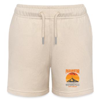 Motorschirmpilot Motorschirm Motorschirm - Kinder Organic Joggingshorts Mini Bolter von Stanley/Stella - Natur - Vorne