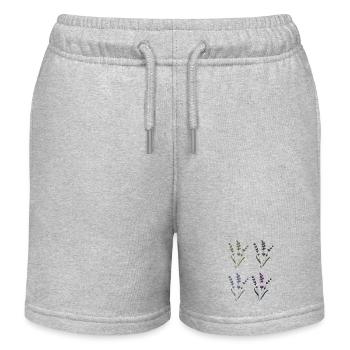 lavendel - Kinder Organic Joggingshorts Mini Bolter von Stanley/Stella - Grau meliert - Vorne