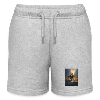 Dartrocket - Kinder Organic Joggingshorts Mini Bolter von Stanley/Stella - Grau meliert - Vorne
