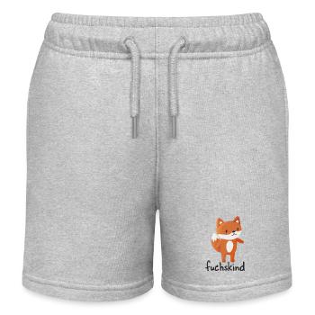 Fox Child - Kids Organic Sweat Shorts by Stanley/Stella - heather grey - Front