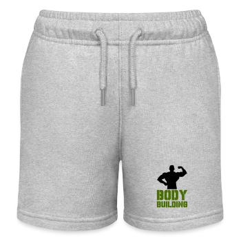 bodybuilding - Kids Organic Sweat Shorts by Stanley/Stella - heather grey - Front