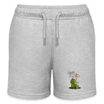 Hallo Kindergarten - Kinder Organic Joggingshorts Mini Bolter von Stanley/Stella - Grau meliert - Vorne
