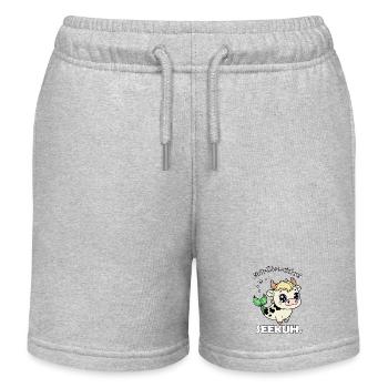 Sternzeichen Stier Seekuh - Kinder Organic Joggingshorts Mini Bolter von Stanley/Stella - Grau meliert - Vorne