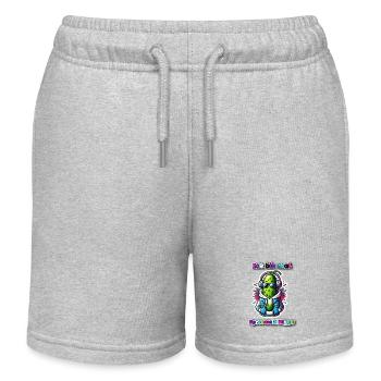 Je suis mal - Short de jogging enfant bio Stanley/Stella - gris chiné - Devant