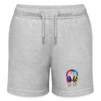 Music - Kids Organic Sweat Shorts by Stanley/Stella - heather grey - Front