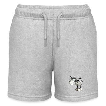 Flippiger Esel - Kinder Organic Joggingshorts Mini Bolter von Stanley/Stella - Grau meliert - Vorne