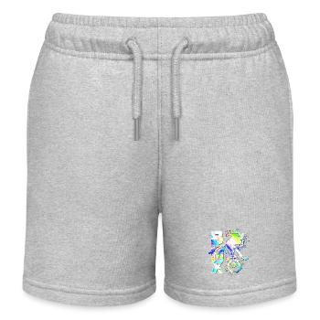 Bmx Fahrrad | Bmx Bunt | Bmx Geschenkidee - Kinder Organic Joggingshorts Mini Bolter von Stanley/Stella - Grau meliert - Vorne