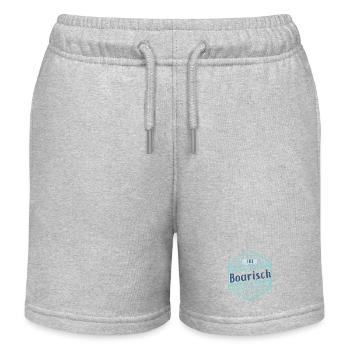 I red Boarisch - Kinder Organic Joggingshorts Mini Bolter von Stanley/Stella - Grau meliert - Vorne