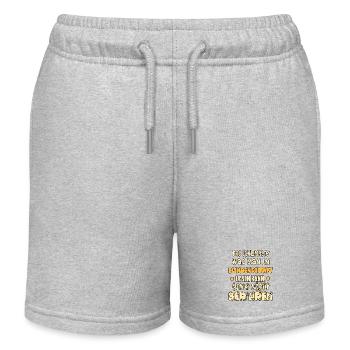 Blindenschrift bitte nicht berühren ! - Kinder Organic Joggingshorts Mini Bolter von Stanley/Stella - Grau meliert - Vorne