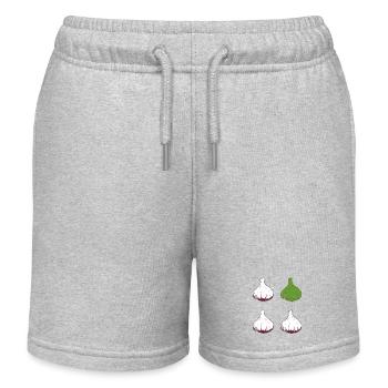 Ail 4 - Short de jogging enfant bio Stanley/Stella - gris chiné - Devant