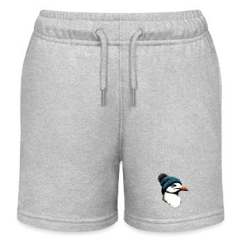Mouette - Short de jogging enfant bio Stanley/Stella - gris chiné - Devant