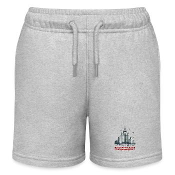 Wollte grad ein Witz über Russland erzählen - Kinder Organic Joggingshorts Mini Bolter von Stanley/Stella - Grau meliert - Vorne