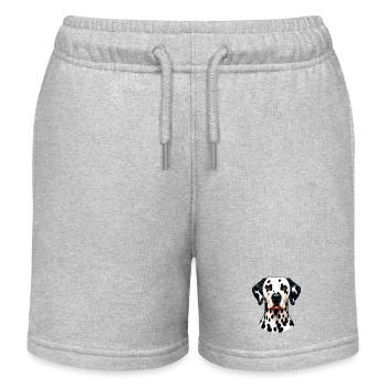 Dalmatiner Hund - Kinder Organic Joggingshorts Mini Bolter von Stanley/Stella - Grau meliert - Vorne