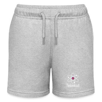 Fusionskoch - Koch - kochen - Labor - Chemiker - Kinder Organic Joggingshorts Mini Bolter von Stanley/Stella - Grau meliert - Vorne