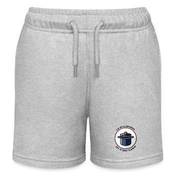 Reunion Island Pride Geschenkidee - Kinder Organic Joggingshorts Mini Bolter von Stanley/Stella - Grau meliert - Vorne