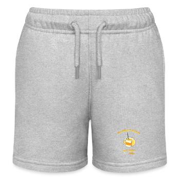 Pudding & Gabel Est. 2025 - Kinder Organic Joggingshorts Mini Bolter von Stanley/Stella - Grau meliert - Vorne