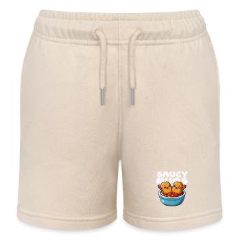 Fun Duo Saucy Nuggets - Kinder Organic Joggingshorts Mini Bolter von Stanley/Stella - Natur - Vorne