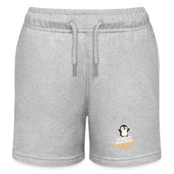 Penguin – You probably want to take me in your arms - Kids Organic Sweat Shorts by Stanley/Stella - heather grey - Front