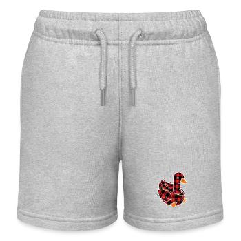 Humor Gans Weihnachtsplaid Rot Plaid - Kinder Organic Joggingshorts Mini Bolter von Stanley/Stella - Grau meliert - Vorne