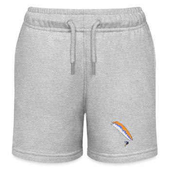 Gleitschirm Fliegen - Kinder Organic Joggingshorts Mini Bolter von Stanley/Stella - Grau meliert - Vorne