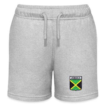 Jamaica Strong Jamrock Power Rasta Reggae Roots - Short de jogging enfant bio Stanley/Stella - gris chiné - Devant